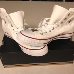 *Brand new* Size 10 White Chuck Taylors